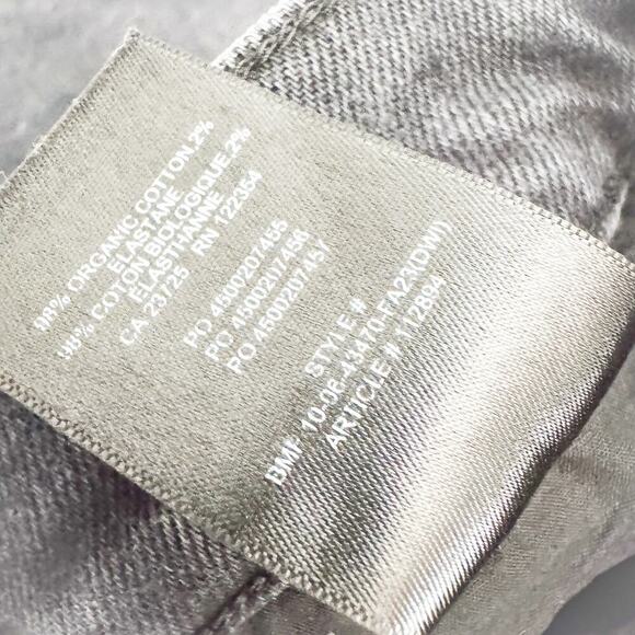 Denim Forum The Arlo Hi-Rise Trouser Straight Charcoal Denim Jeans Size 23 - Picture 7 of 8